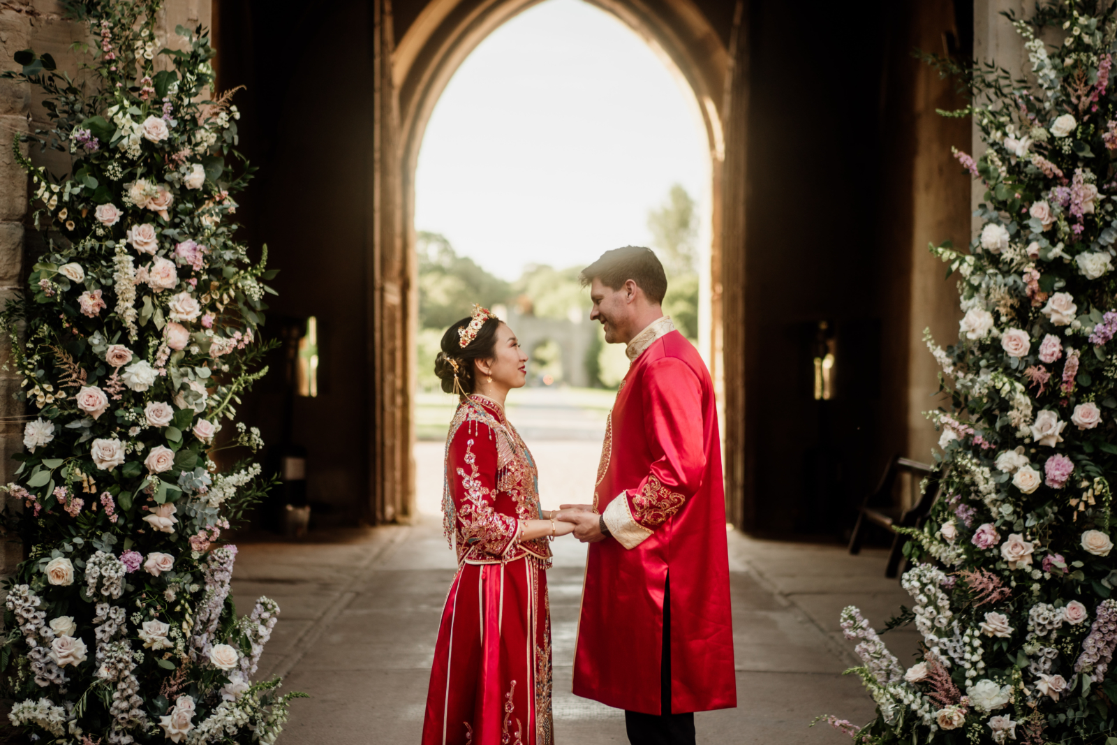 Couple in Chinese Wedding attire